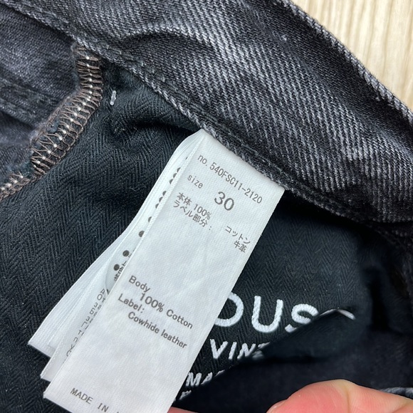 MOUSSY VINTAGE MV Odessa Wide Straight Jeans Black, SIZE 30 0894 - Picture 10 of 13